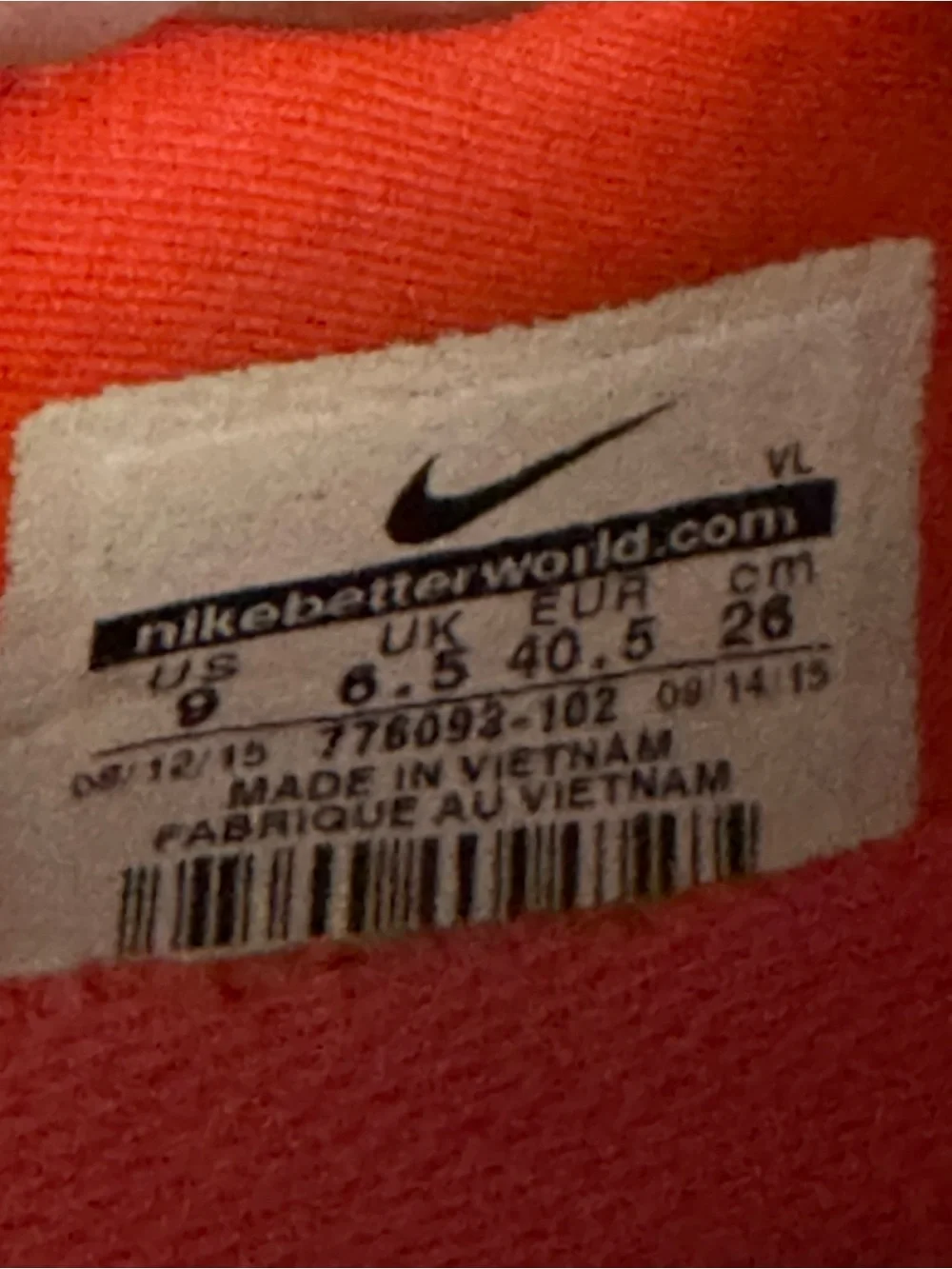 Nike FI Impact 2 Women's Golf Shoes 776093-102 Size 9 White Orange/Red Leather - Picture 13 of 13